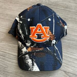Auburn University Tigers Blue Camo Baseball Hat Cap Embroidered Size M/L